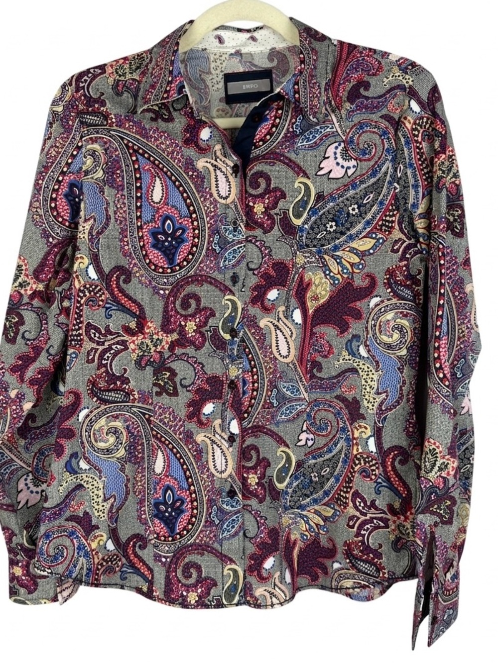 ERFO Vibrant Paisley Print Button Down Shirt EU 36 / US 6 Stretch Cotton